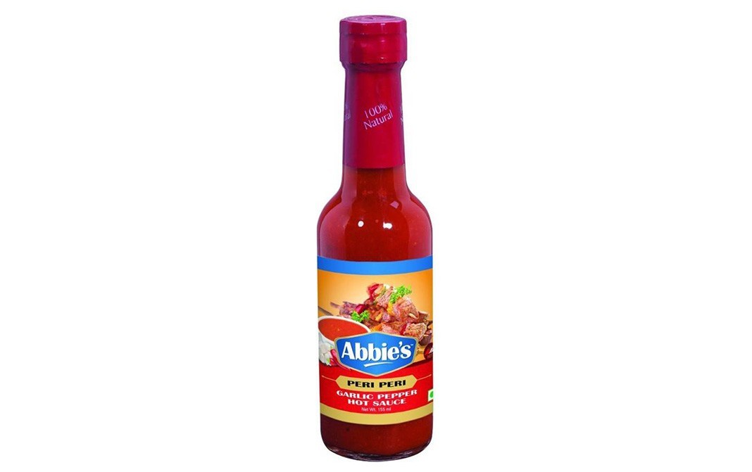 Abbie's Peri Peri Garlic Pepper Hot Sauce   Bottle  155 grams